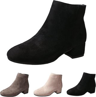 Botines negros piel sintética nuevos