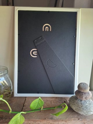 Quadro Pebble Art Uccellini Luna