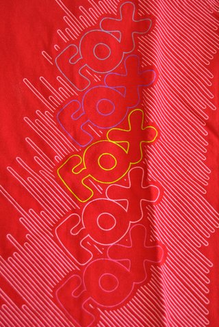 FOX Camiseta roja manga corta S