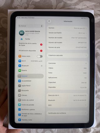 Pack Apple iPad 10ª Gen Azul 256GB+ todos los acce