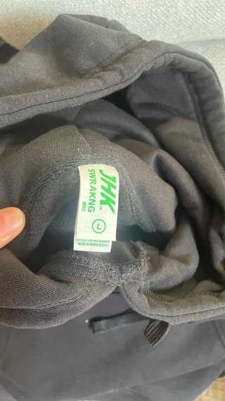 Sudadera UPV/EHU Negra con Capucha Talla L