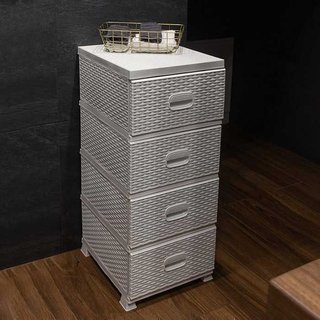 Cajonera, Cómoda, Plástico, Organizador 4 Cajones