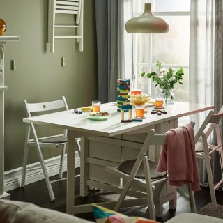 Tavolo pieghevole NORDEN IKEA bianco