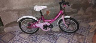 Bicicleta infantil B-Pro rosa 16