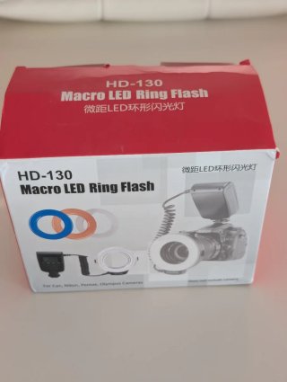 Flash Anillo Macro LED para Cámara