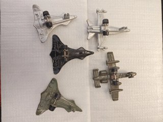 Modellini aeroplani militari die cast lega metallo
