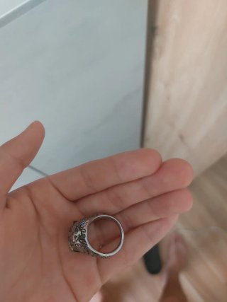 Anillo Calavera Plata, acero inoxidable