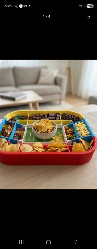Bandeja Campo de Fútbol para Snacks