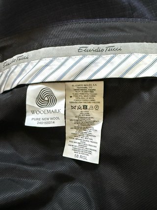 Pantalón de traje azul
