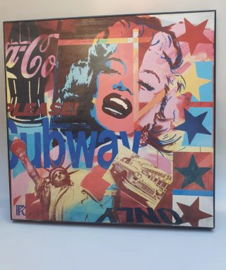 Cuadro Decoración Marilyn Monroe Pop Art Vintage