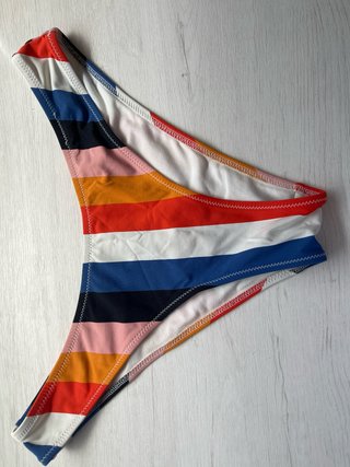 Bikini de rayas multicolor