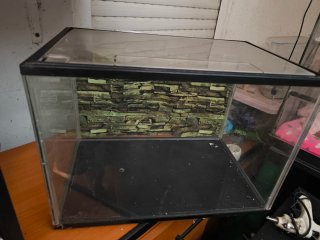 Acuario de plástico transparente