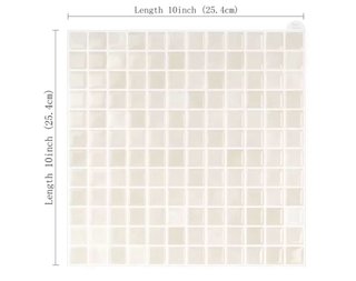 Pack de 10 Adhesivos Vinilo Mosaico Baño Cocina