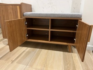 Banco zapatero de madera