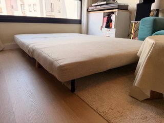 Sofá cama beige tela
