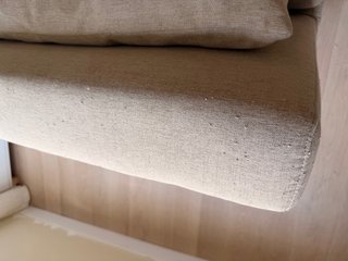 Sofá cama beige tela