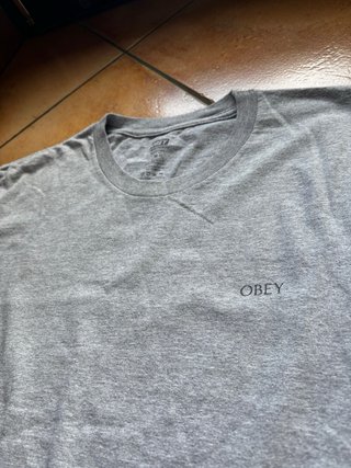 Obey “Paint It Black” Tee Grey – Vintage -taglia M