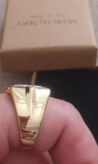 Anillo Acero Inoxidable Nami Dorado y Plateado
