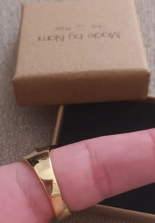 Anillo Acero Inoxidable Nami Dorado y Plateado