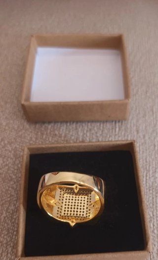 Anillo Acero Inoxidable Nami Dorado y Plateado
