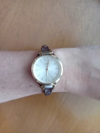 Reloj Fossil Mujer Marrón y Plateado