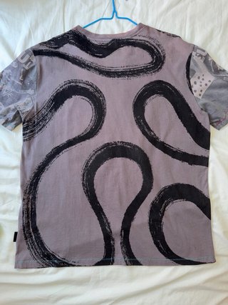 Camiseta Desigual Hombre XL Marrón Multicolor