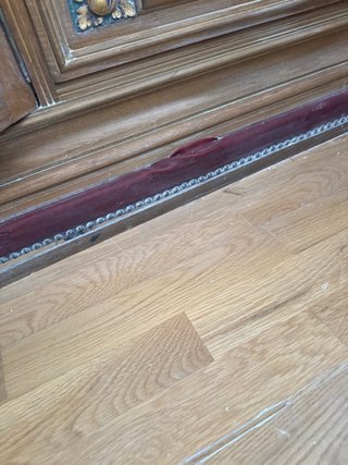 Mueble de salón madera y cristal