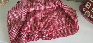 Falda pantalón Zara cuadros roja Talla M