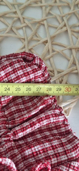 Falda pantalón Zara cuadros roja Talla M