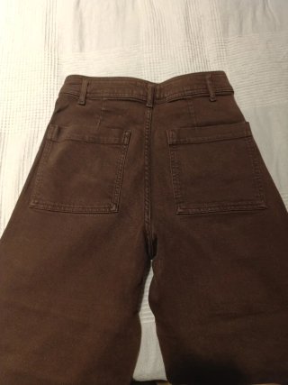 Pantalones vaqueros anchos marrones