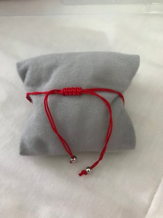 Pulsera Corazón Plata Macramé