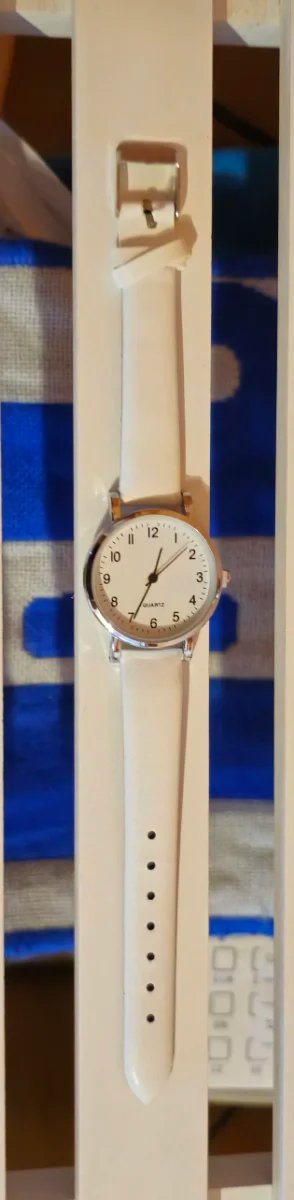 Conjunto Reloj blanco y pulsera