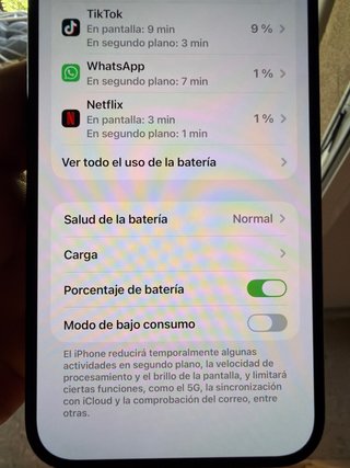iPhone 15 Plus 256GB con marcas de uso