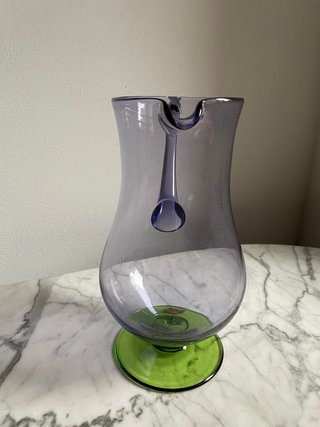 Caraffa Cristallo Bohemia Viola Trasparente