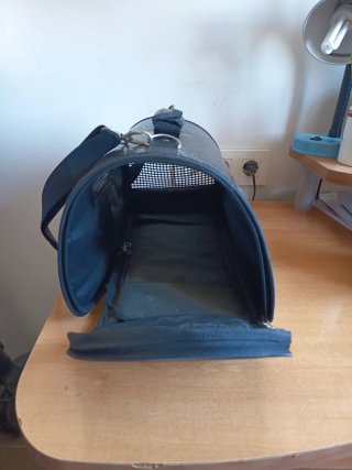 Transportín para perros pequeños negro