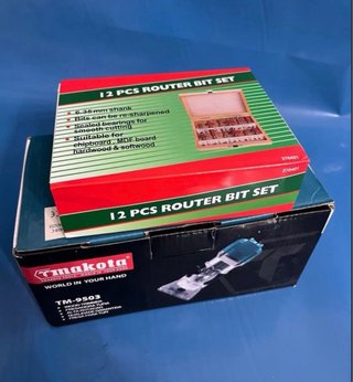 Fresatrice e set punte legno