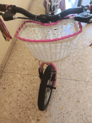Bicicleta infantil 14 pulgadas rosa