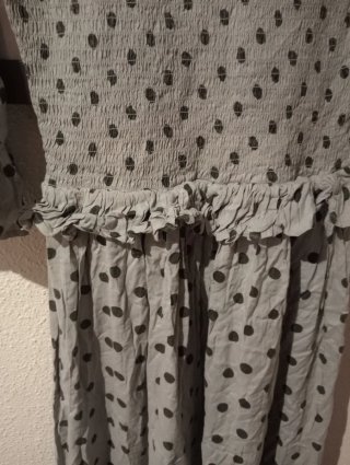 Vestido Cherubina  largo lunares