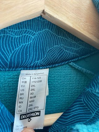Sudadera Quechua Azul y Turquesa