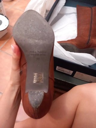 Botas de cuero marrones