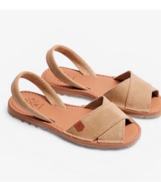 Menorquinas POPA Beige/Oro Talla 37 Nuevas