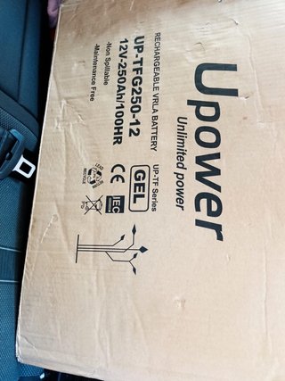 2 Baterías UPower 12V 250Ah VRLA