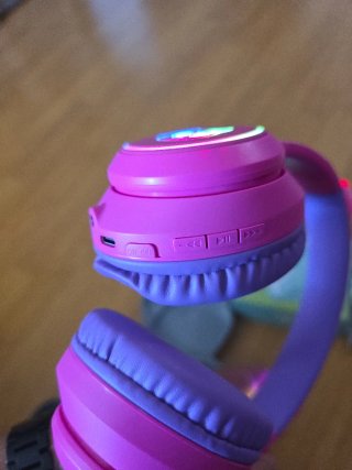 Auriculares Lobkin S16 Niños Gato LED Rosa