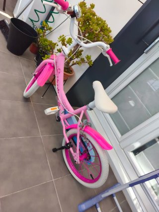 Bicicleta infantil niña rosa