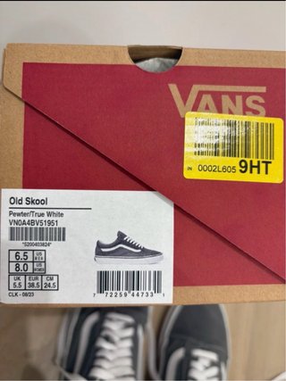 Vans Old Skool Grises Talla 38.5