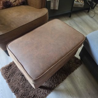 Sillón y Reposapiés Strandmon Ikea Marrón vintage