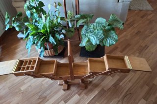 Grande portacucito vintage anni 40/50 legno