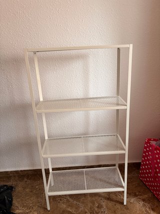 Estantería metálica blanca 4 baldas