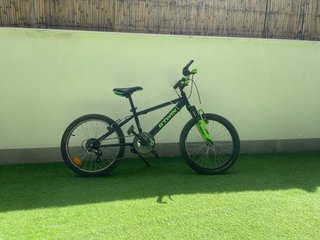 Bicicleta Montaña 20 B'Twin Negra/Verde