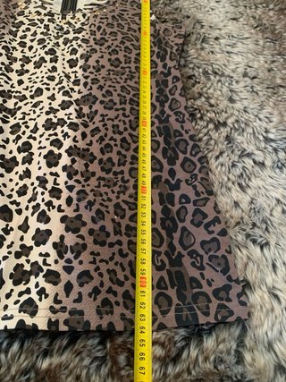 Camiseta sin mangas con estampado de leopardo